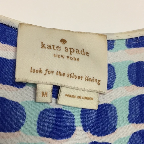 Kate Spade New York Island Stamp Tie Back Dress M - Picture 5 of 12
